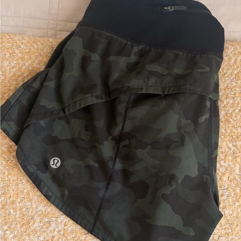 lululemon Black Athletic Shorts with Liner